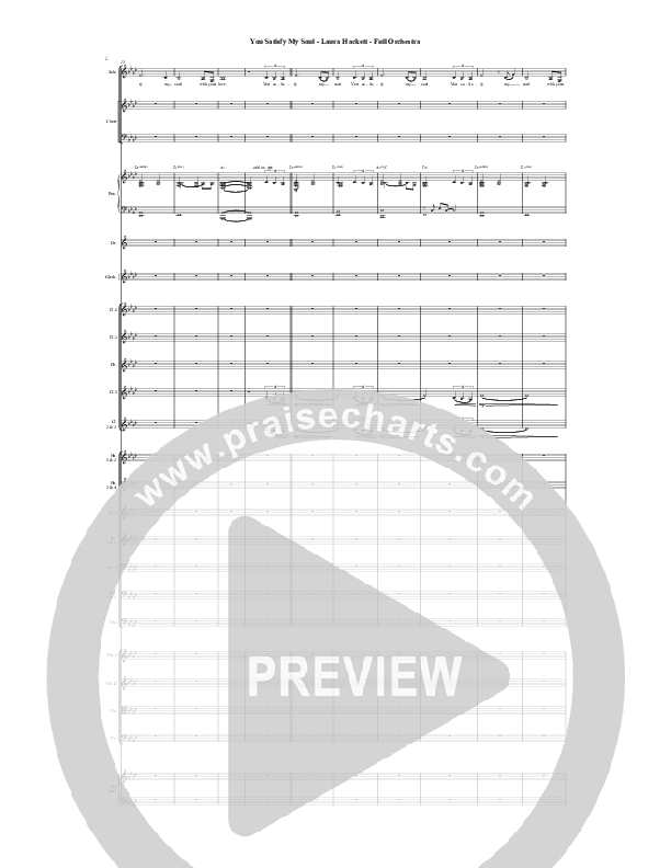 You Satisfy My Soul Conductor's Score (Laura Hackett)