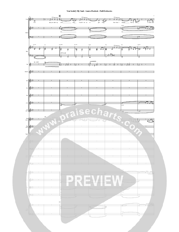 You Satisfy My Soul Conductor's Score (Laura Hackett)