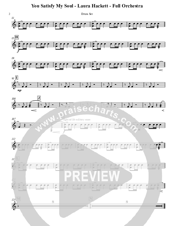 You Satisfy My Soul Drum Set (Laura Hackett)