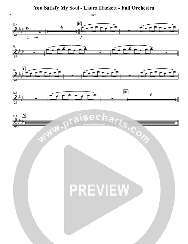 You Satisfy My Soul Flute 1/2 (Laura Hackett)