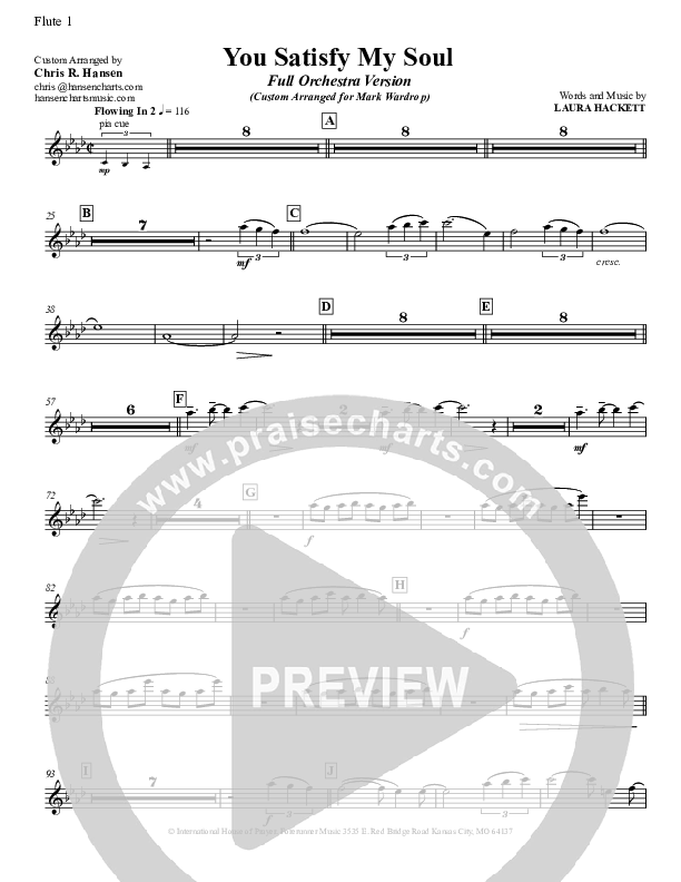 You Satisfy My Soul Flute (Laura Hackett)