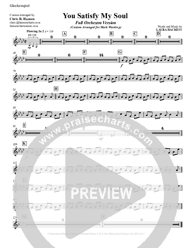 You Satisfy My Soul Glockenspiel (Laura Hackett)