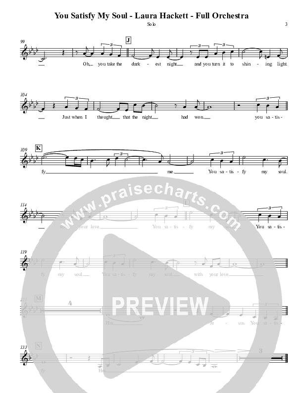 You Satisfy My Soul Piano/Vocal & Lead (Laura Hackett)