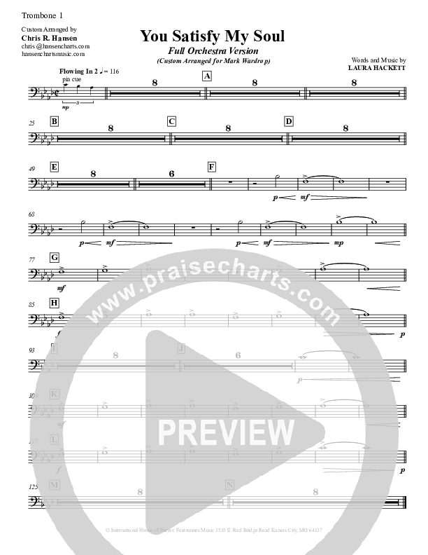 You Satisfy My Soul Trombone 1 (Laura Hackett)