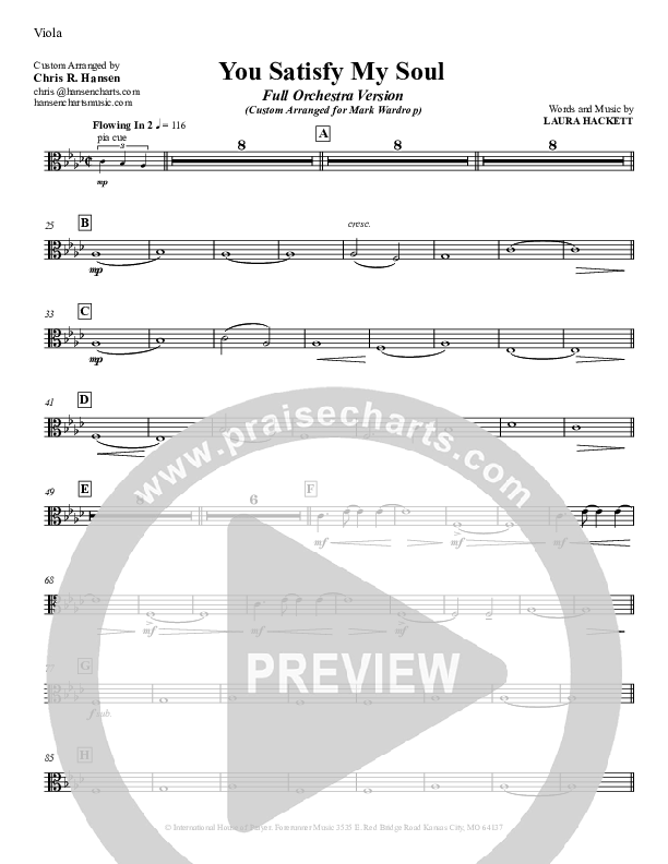 You Satisfy My Soul Viola (Laura Hackett)