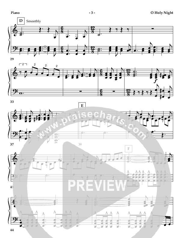 O Holy Night (Instrumental) Piano Sheet ()