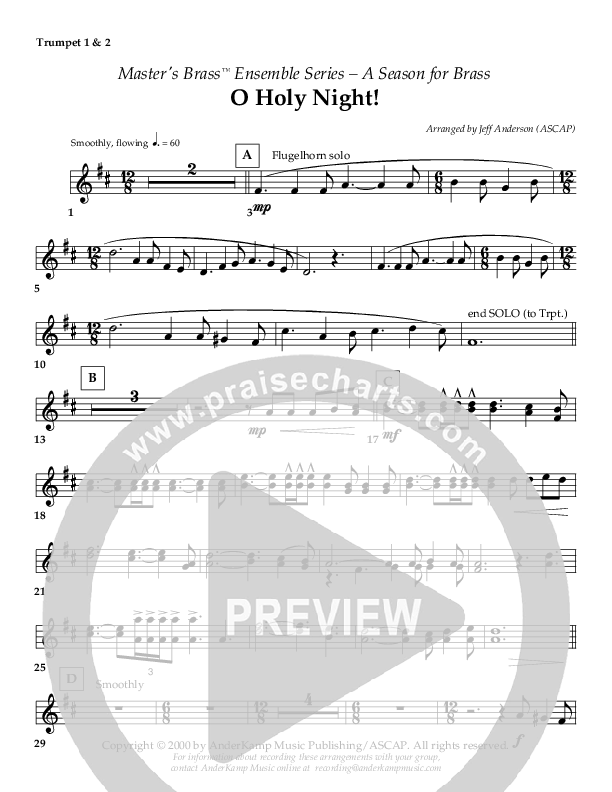O Holy Night (Instrumental) Trumpet 1,2 ()