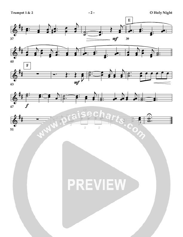 O Holy Night (Instrumental) Trumpet 1,2 ()