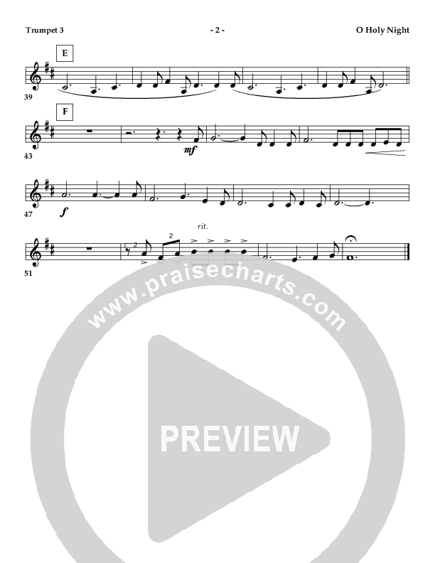 O Holy Night (Instrumental) Trumpet 3 ()