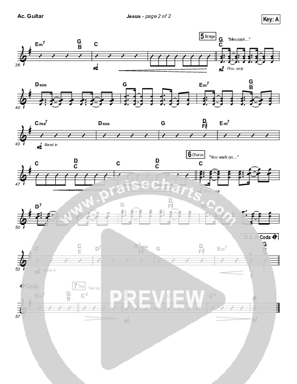 Jesus Acoustic Guitar (Chris Tomlin)