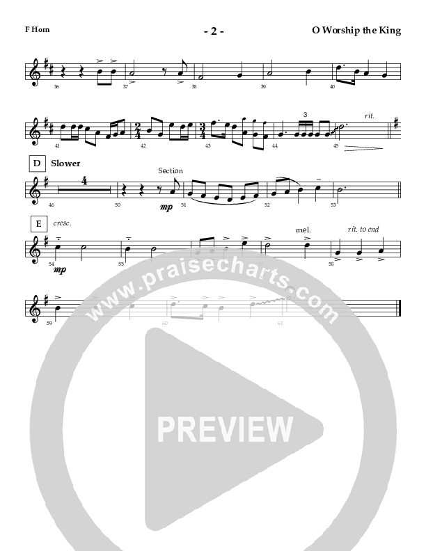 O Worship The King (Instrumental) French Horn (AnderKamp Music)