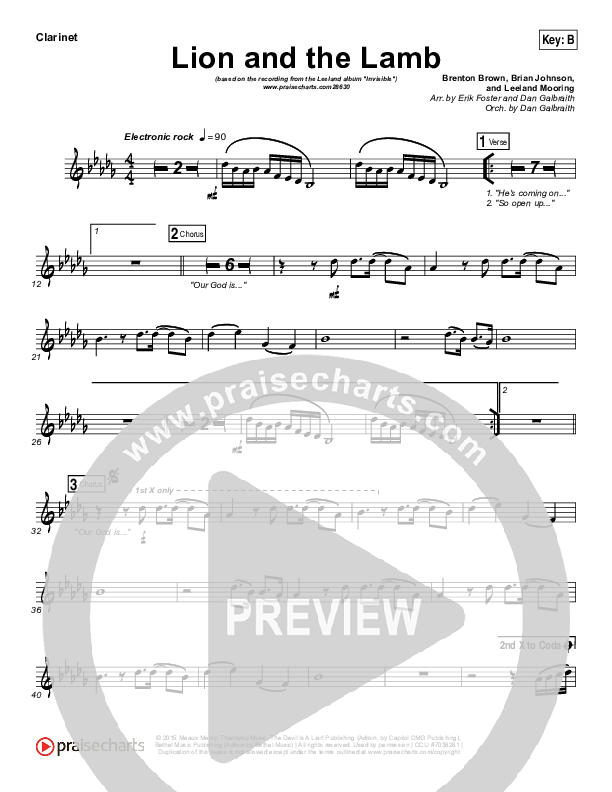 The Lion And The Lamb Wind Pack (Leeland)