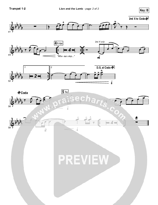 The Lion And The Lamb Trumpet 1,2 (Leeland)