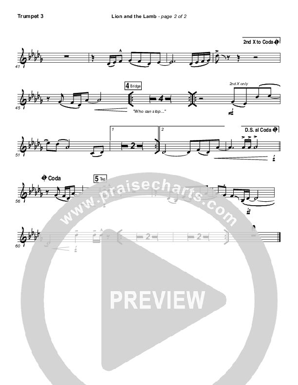 The Lion And The Lamb Trumpet 3 (Leeland)