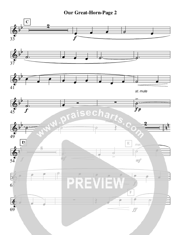 Our Great Savior (Instrumental) French Horn (AnderKamp Music)