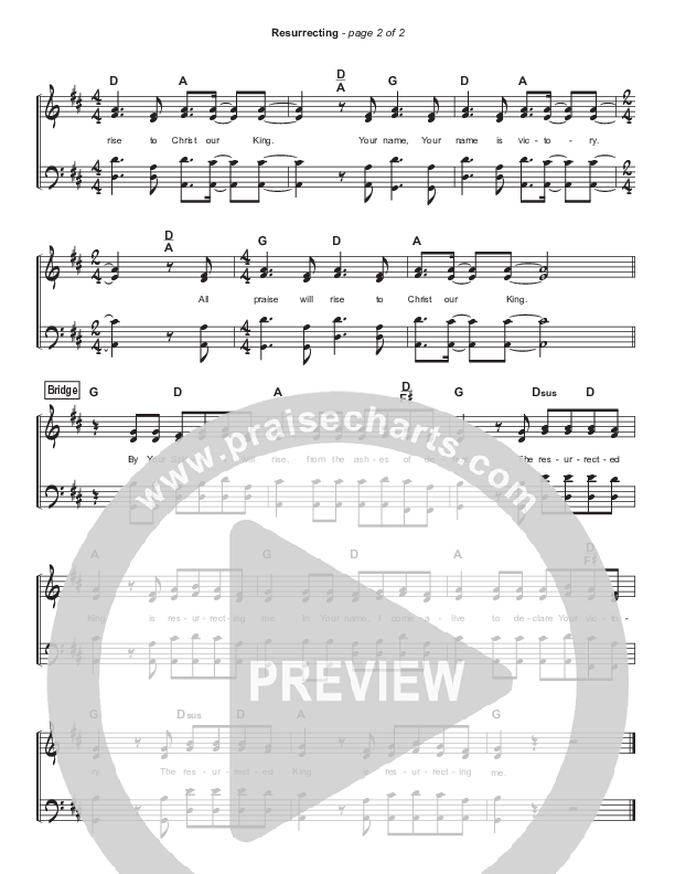 Resurrecting Hymn Sheet (Elevation Worship)