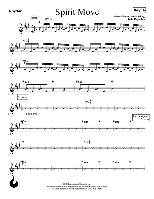 Spirit Move Rhythm Chart (Ascension Worship)