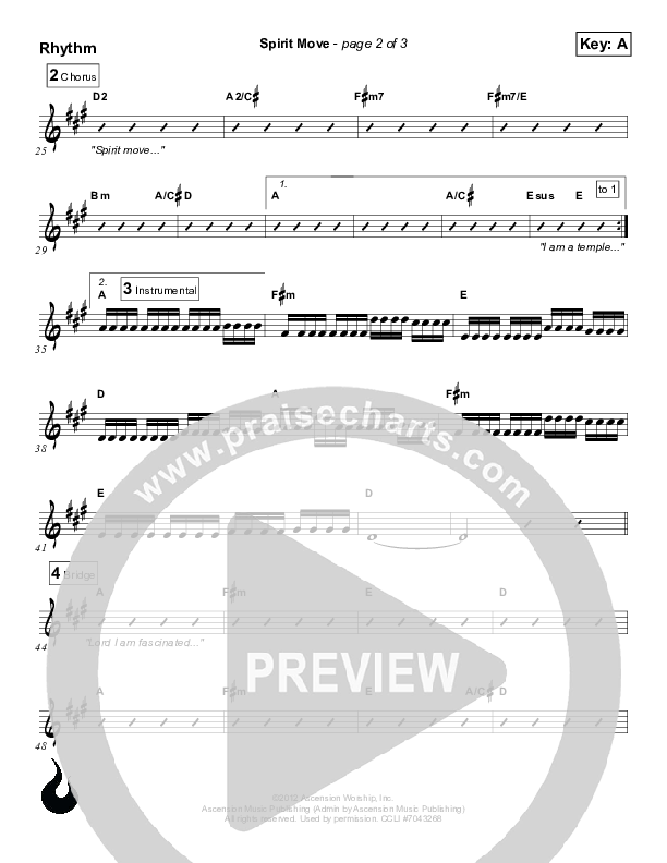 Spirit Move Rhythm Chart (Ascension Worship)