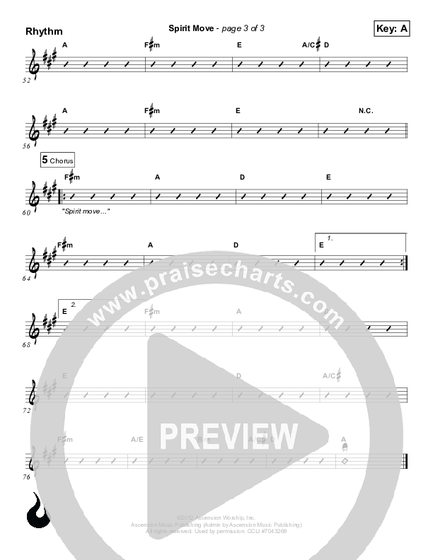 Spirit Move Rhythm Chart (Ascension Worship)
