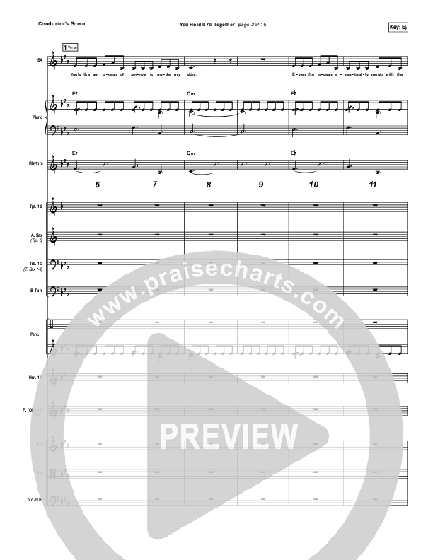 You Hold It All Together Conductor's Score (All Sons & Daughters)