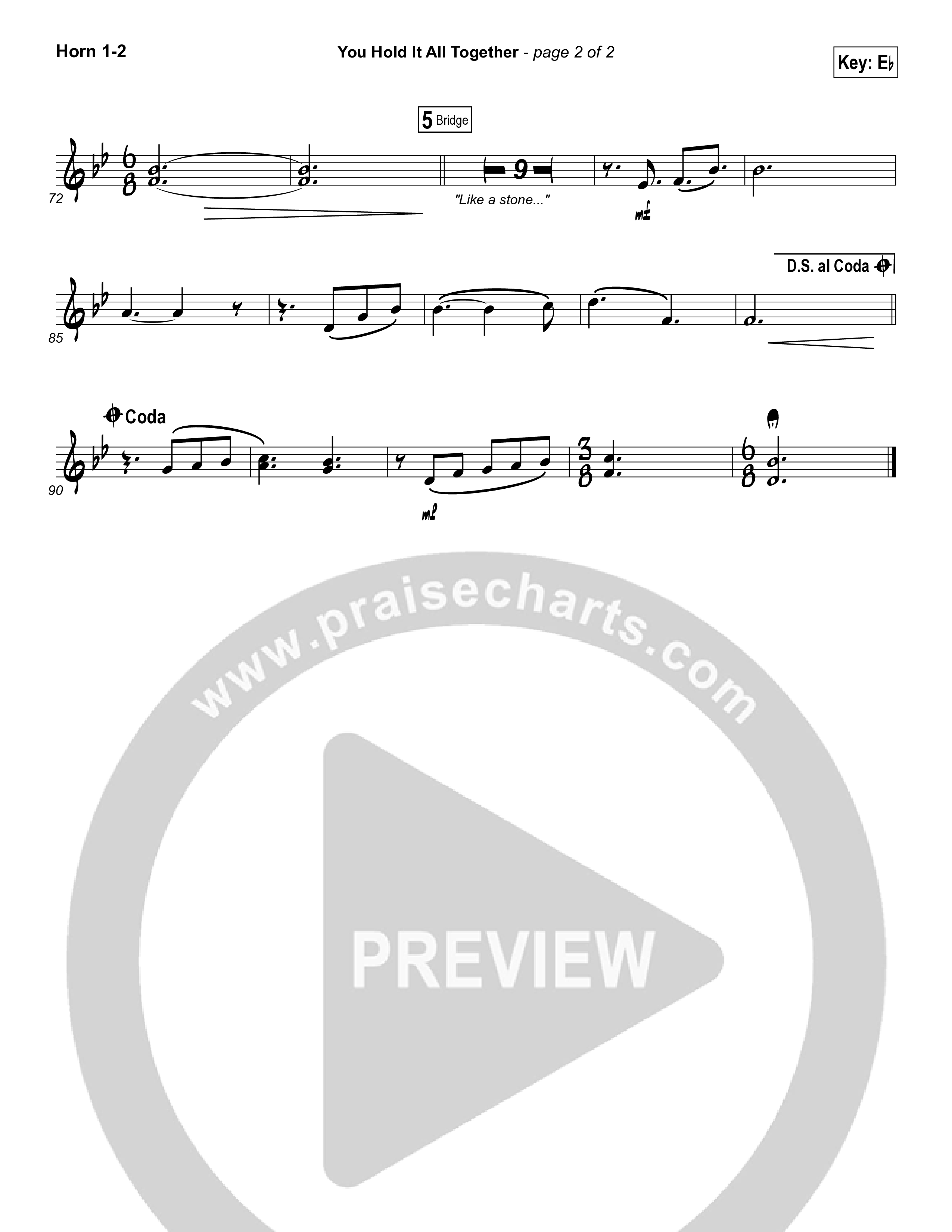 You Hold It All Together Brass Pack (All Sons & Daughters)