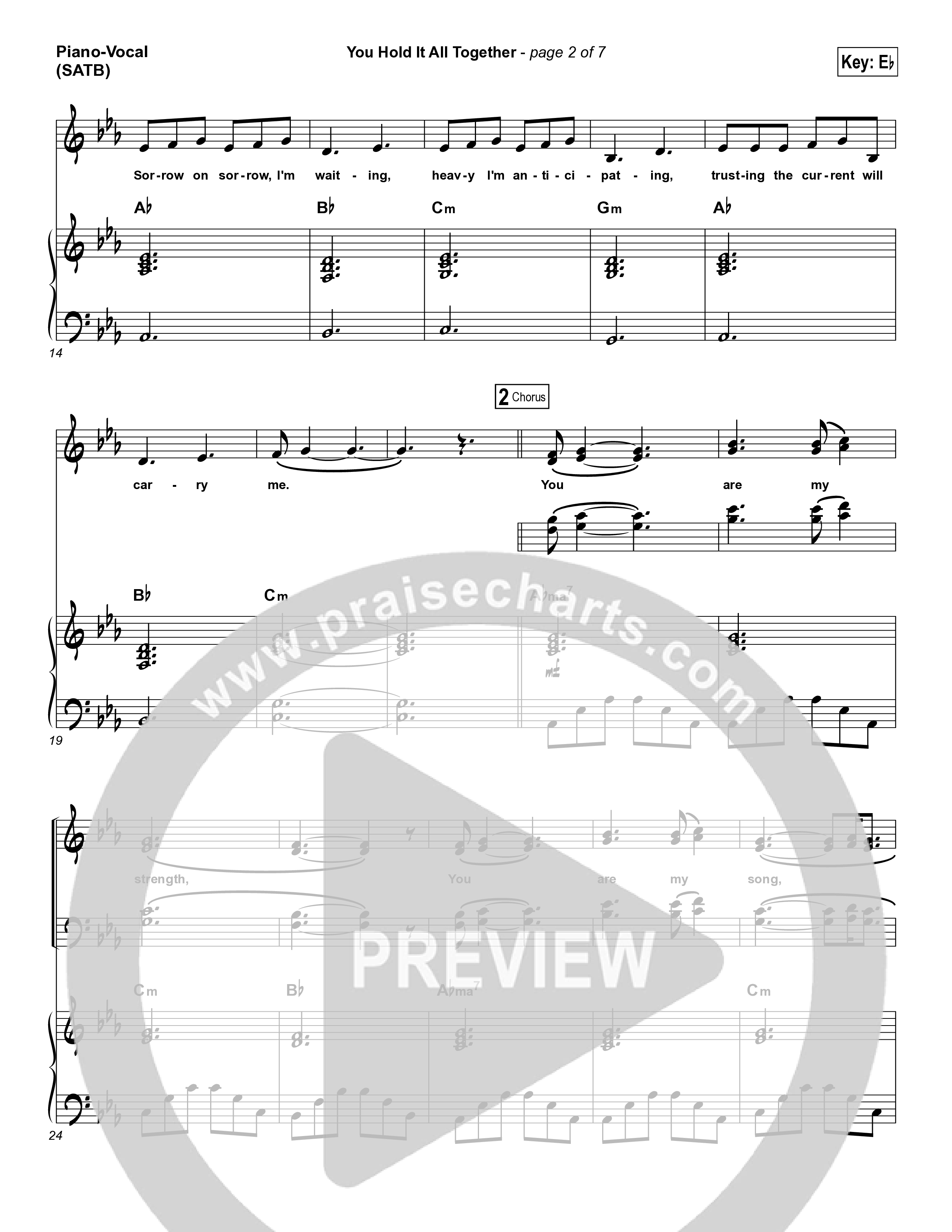 You Hold It All Together Piano/Vocal Pack (All Sons & Daughters)