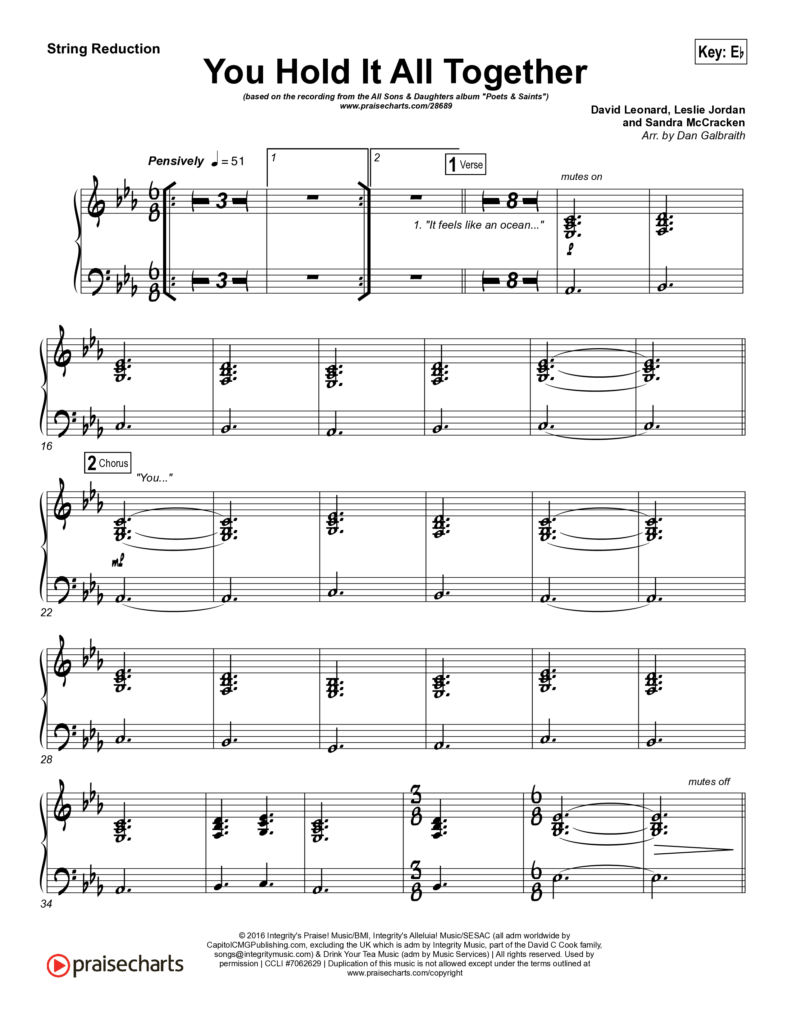 You Hold It All Together String Pack (All Sons & Daughters)