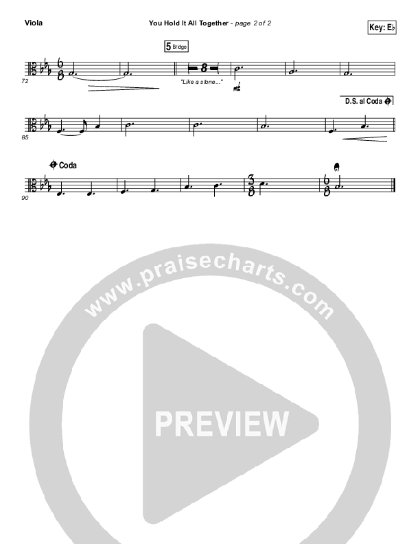 You Hold It All Together Viola (All Sons & Daughters)