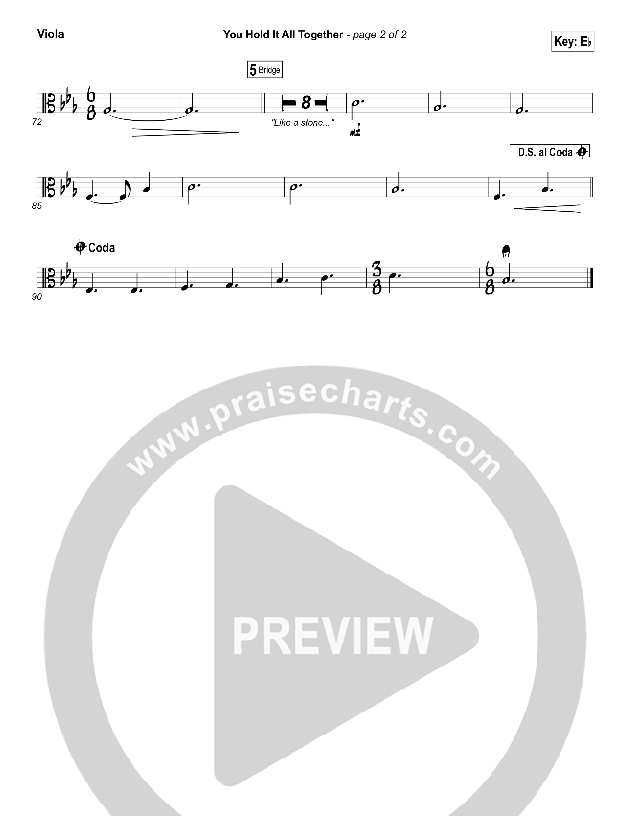 You Hold It All Together Viola (All Sons & Daughters)