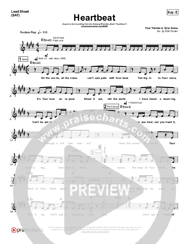 Heartbeat Lead (SAT) (Gateway Kids Worship)