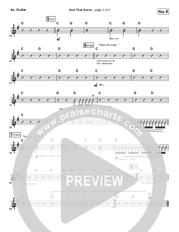 God That Saves Acoustic Guitar (Iron Bell Music / Stephen McWhirter)