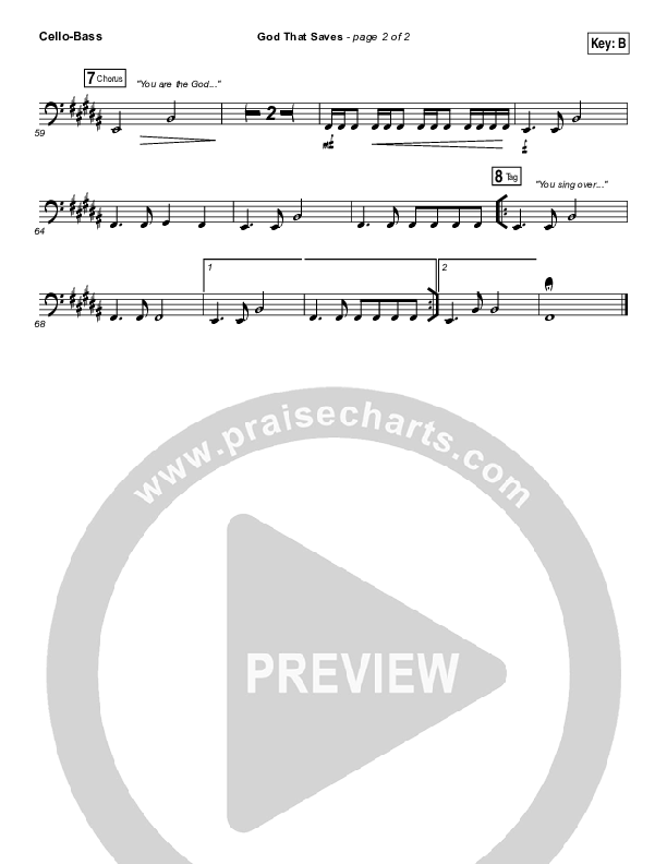 God That Saves Cello/Bass (Iron Bell Music / Stephen McWhirter)