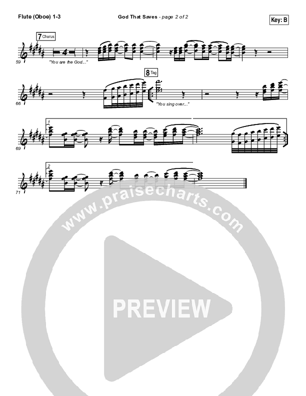 God That Saves Flute/Oboe 1/2/3 (Iron Bell Music / Stephen McWhirter)