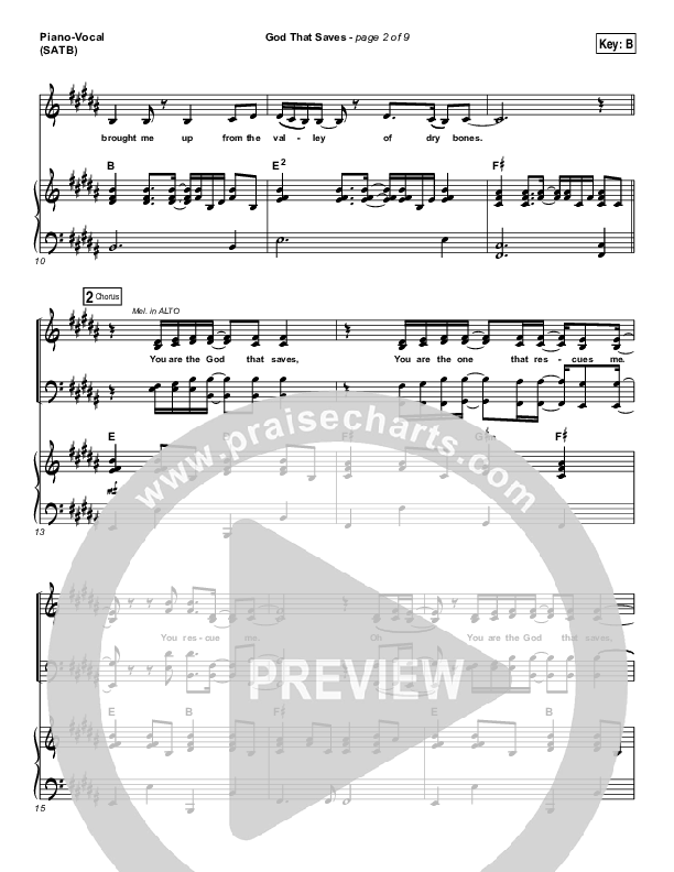 God That Saves Piano/Vocal (SATB) (Iron Bell Music / Stephen McWhirter)