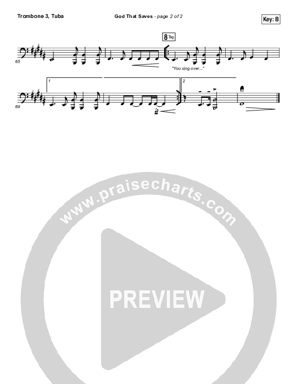 God That Saves Trombone 3/Tuba (Iron Bell Music / Stephen McWhirter)