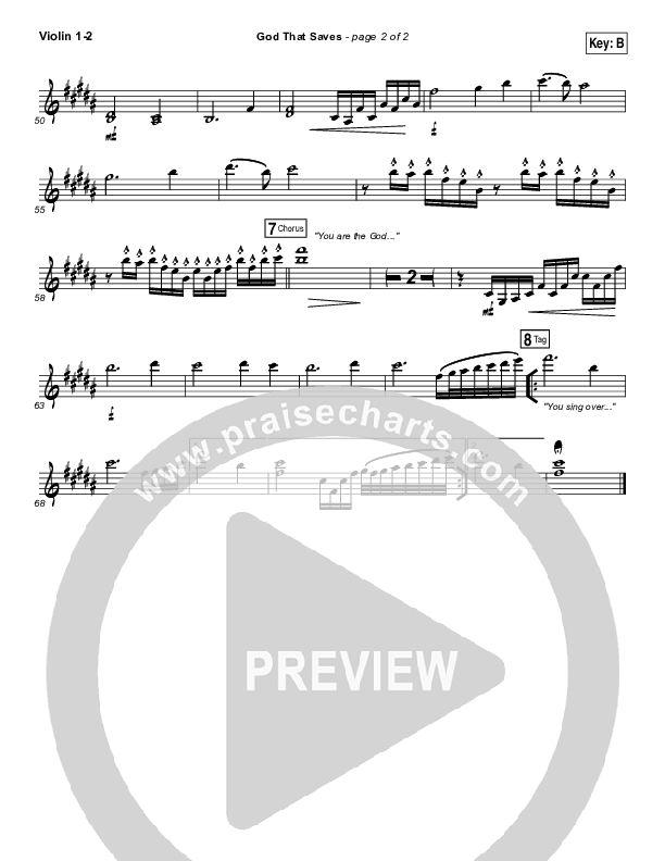 God That Saves Violin 1/2 (Iron Bell Music / Stephen McWhirter)