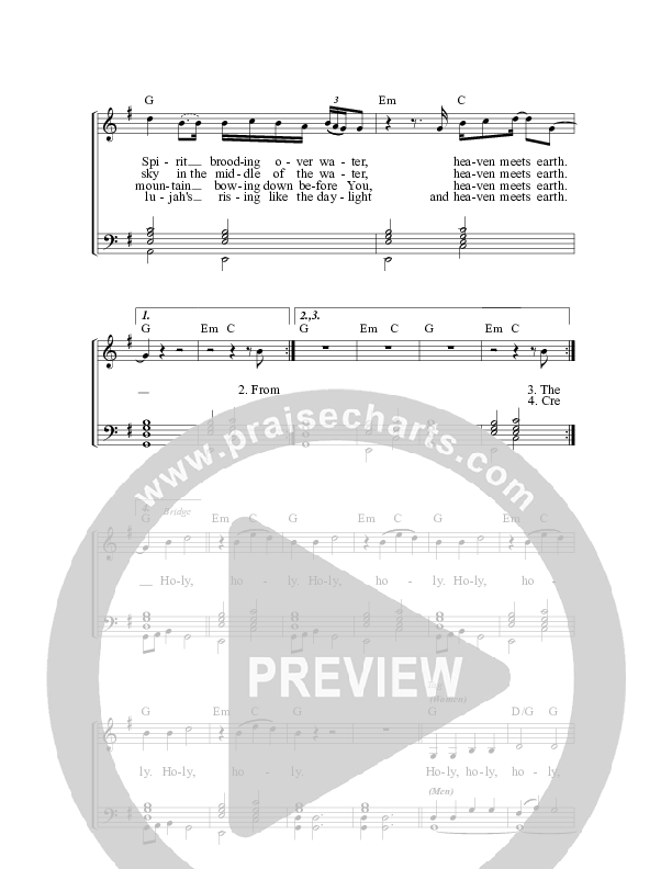 Heaven Meets Earth Piano/Vocal & Lead (All Sons & Daughters)