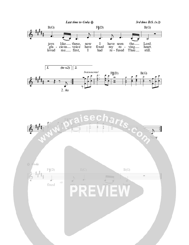 My Roving Heart Lead Sheet (SAT) (All Sons & Daughters)