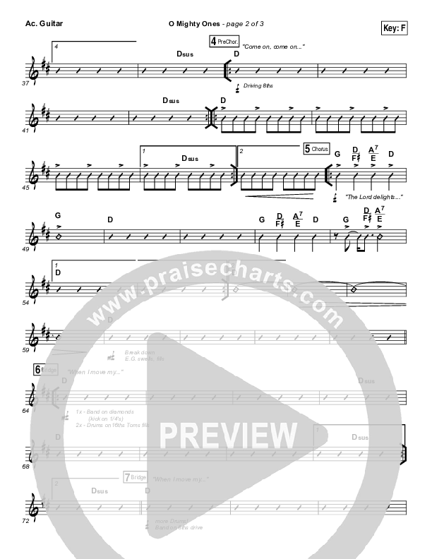 O Mighty Ones Acoustic Guitar (Ramp Worship)