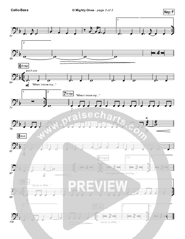 O Mighty Ones Cello/Bass (Ramp Worship)