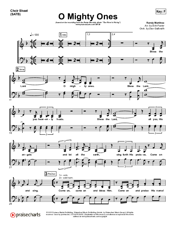 O Mighty Ones Choir Vocals (SATB) (Ramp Worship)