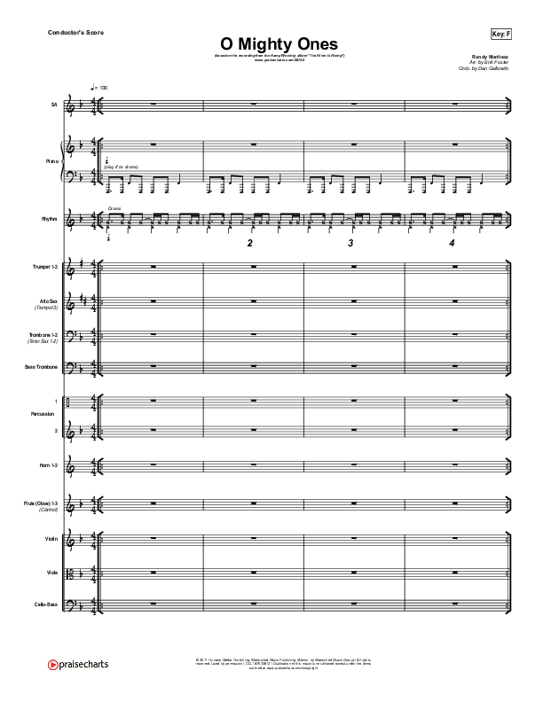 O Mighty Ones Conductor's Score (Ramp Worship)