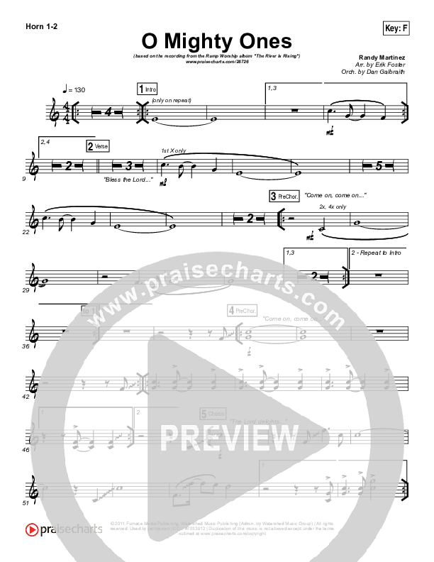 O Mighty Ones Brass Pack (Ramp Worship)