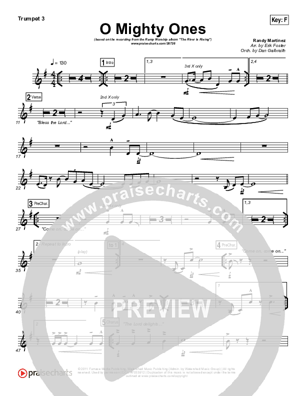 O Mighty Ones Trumpet 3 (Ramp Worship)