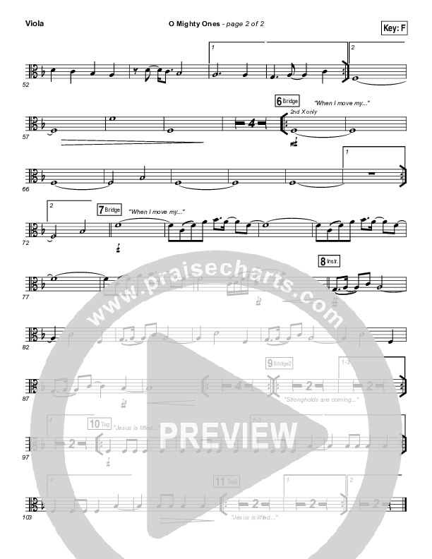 O Mighty Ones Viola (Ramp Worship)