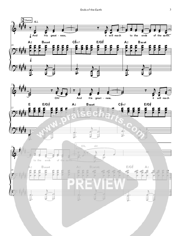 Ends Of The Earth Lead & Piano (Doorpost Songs / Dave and Jess Ray)