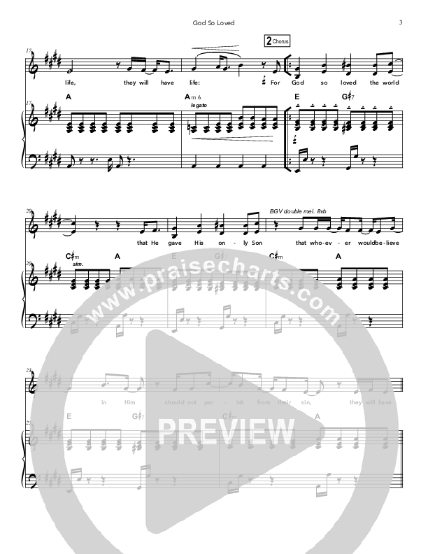 God So Loved Lead & Piano (Doorpost Songs / Dave and Jess Ray)