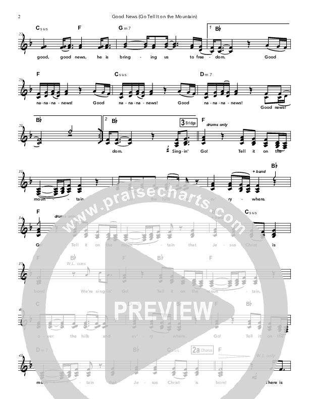 Good News (Go Tell It on the Mountain) Lead Sheet (Doorpost Songs / Dave and Jess Ray)