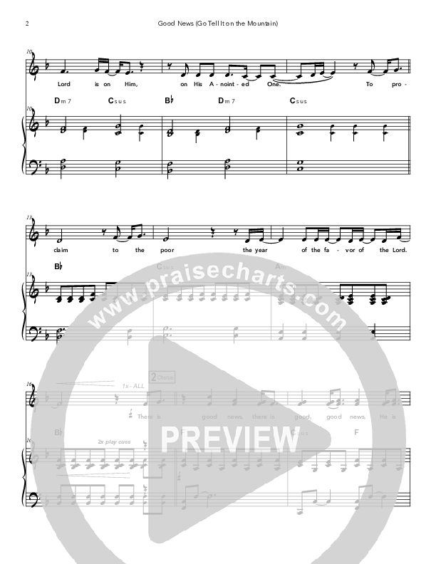 Good News (Go Tell It on the Mountain) Lead & Piano (Doorpost Songs / Dave and Jess Ray)