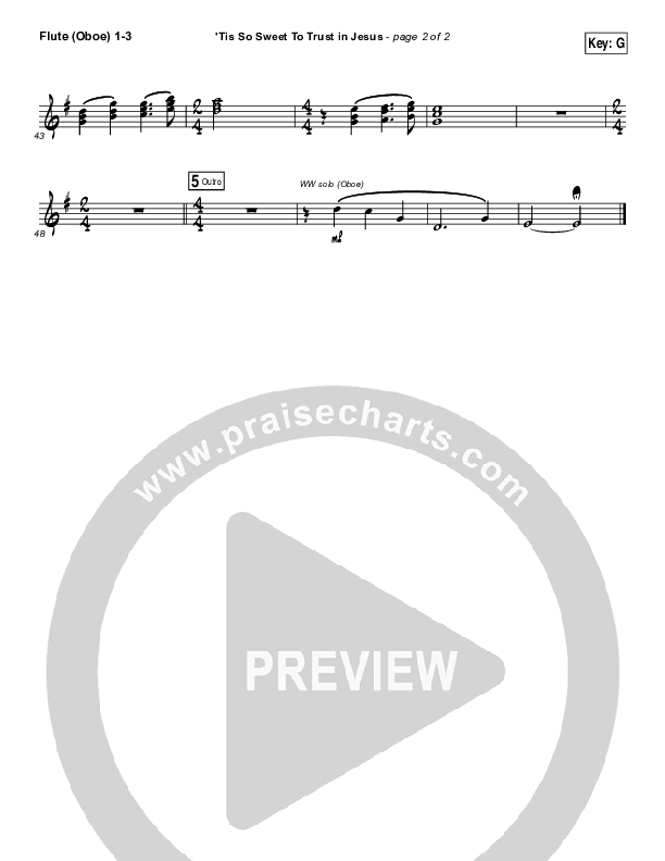 Tis So Sweet To Trust In Jesus Wind Pack (Casting Crowns)